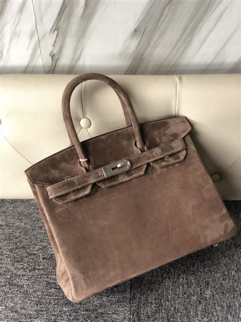 hermes suede bag